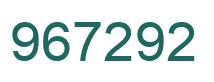 Número 967292 imagen verde