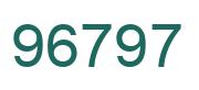 Number 96797 green image