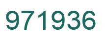 Number 971936 green image