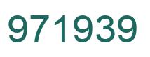 Number 971939 green image