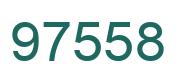 Number 97558 green image