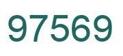 Number 97569 green image
