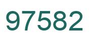 Number 97582 green image