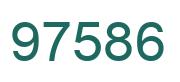 Number 97586 green image