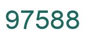 Number 97588 green image