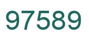 Number 97589 green image