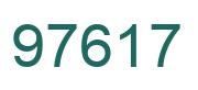 Número 97617 imagen verde
