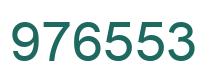 Number 976553 green image