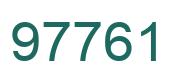 Number 97761 green image