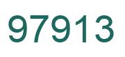 Number 97913 green image