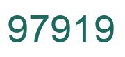 Number 97919 green image