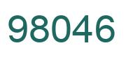 Number 98046 green image
