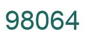 Number 98064 green image