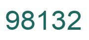 Number 98132 green image