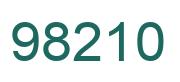 Number 98210 green image