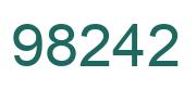 Number 98242 green image