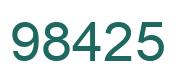 Número 98425 imagen verde