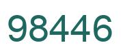 Number 98446 green image