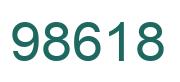 Number 98618 green image