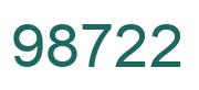 Número 98722 imagen verde