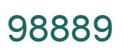 Número 98889 imagen verde