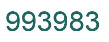 Number 993983 green image