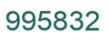 Number 995832 green image