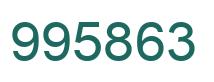 Number 995863 green image