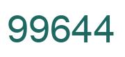 Número 99644 imagen verde