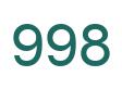 Number 998 green image