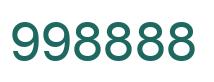 Number 998888 green image
