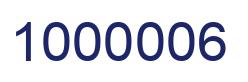 Number 1000006 blue image