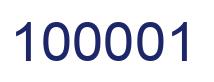 Number 100001 blue image