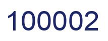 Número 100002 imagen azul
