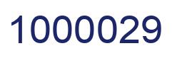 Number 1000029 blue image