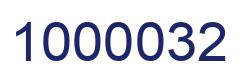 Number 1000032 blue image