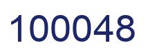 Número 100048 imagen azul