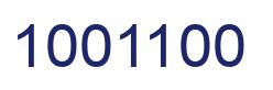 Número 1001100 imagen azul