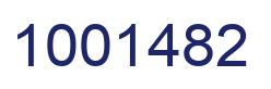Number 1001482 blue image