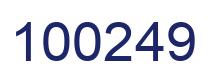 Number 100249 blue image