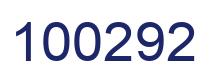 Number 100292 blue image