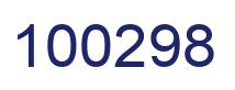 Number 100298 blue image