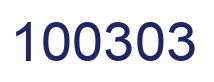 Number 100303 blue image