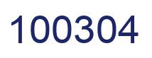 Number 100304 blue image