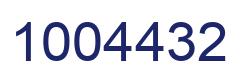 Number 1004432 blue image