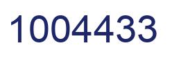 Número 1004433 imagen azul