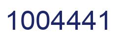 Número 1004441 imagen azul