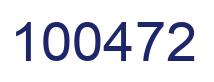 Number 100472 blue image