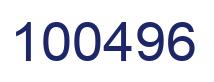 Number 100496 blue image