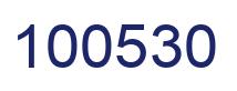 Number 100530 blue image